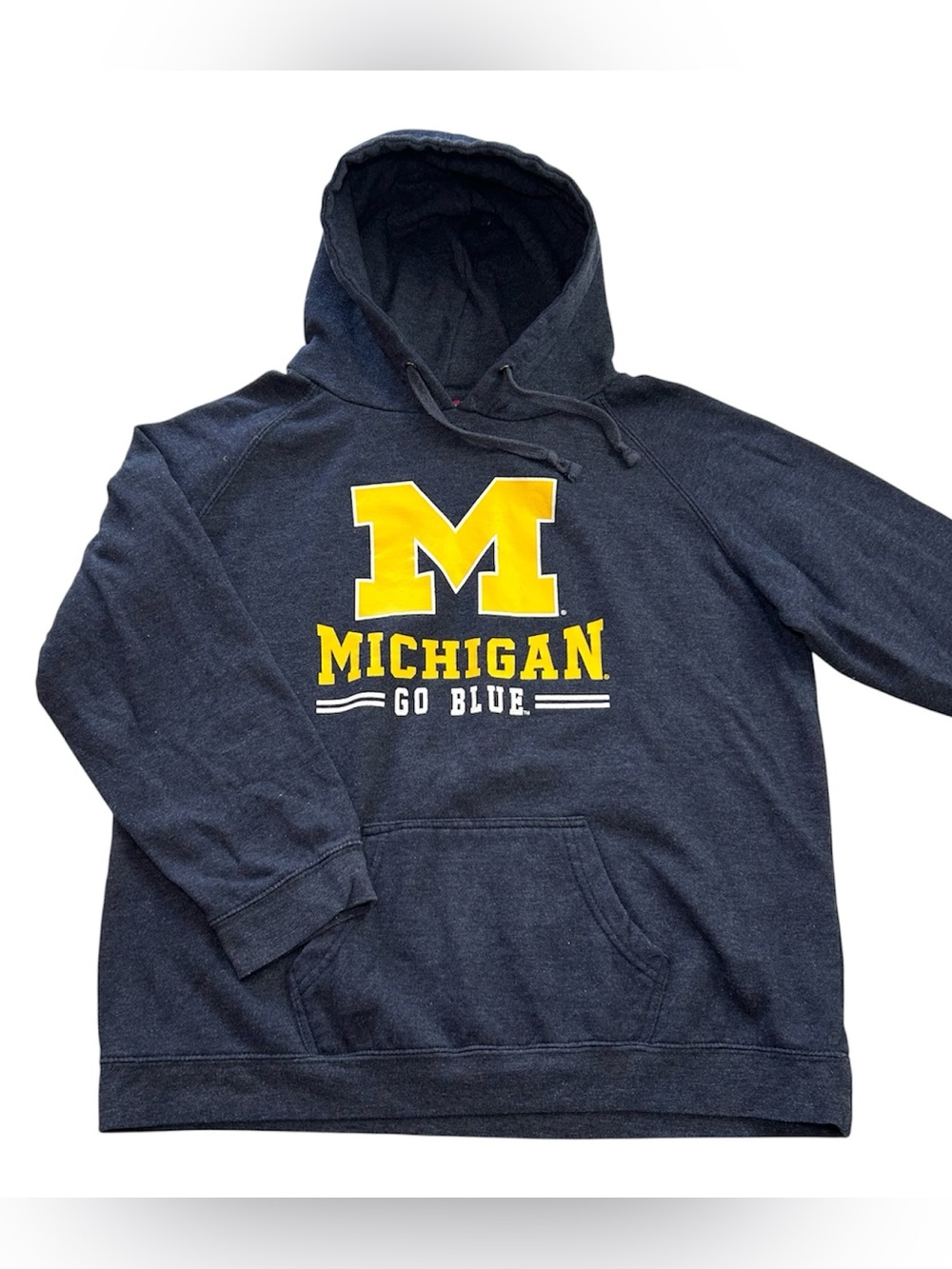 Michigan Wolverines Campus Heritage Collection Men’s Blue Pullover Hoodie Size L